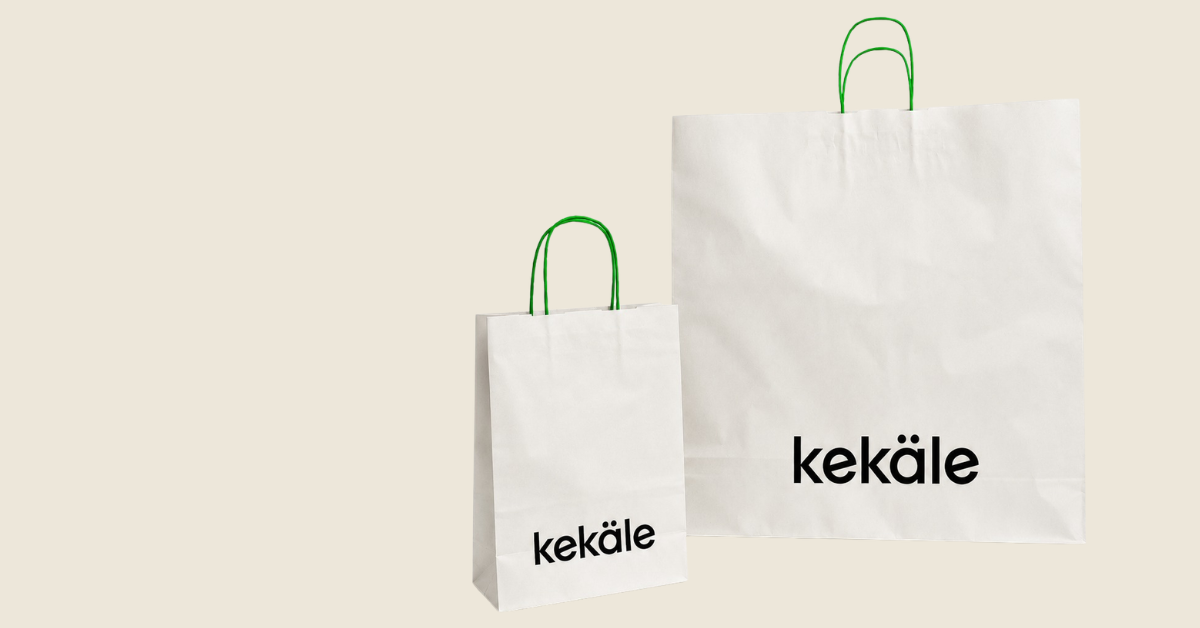 Kekäle using Paptic® material in bags.
